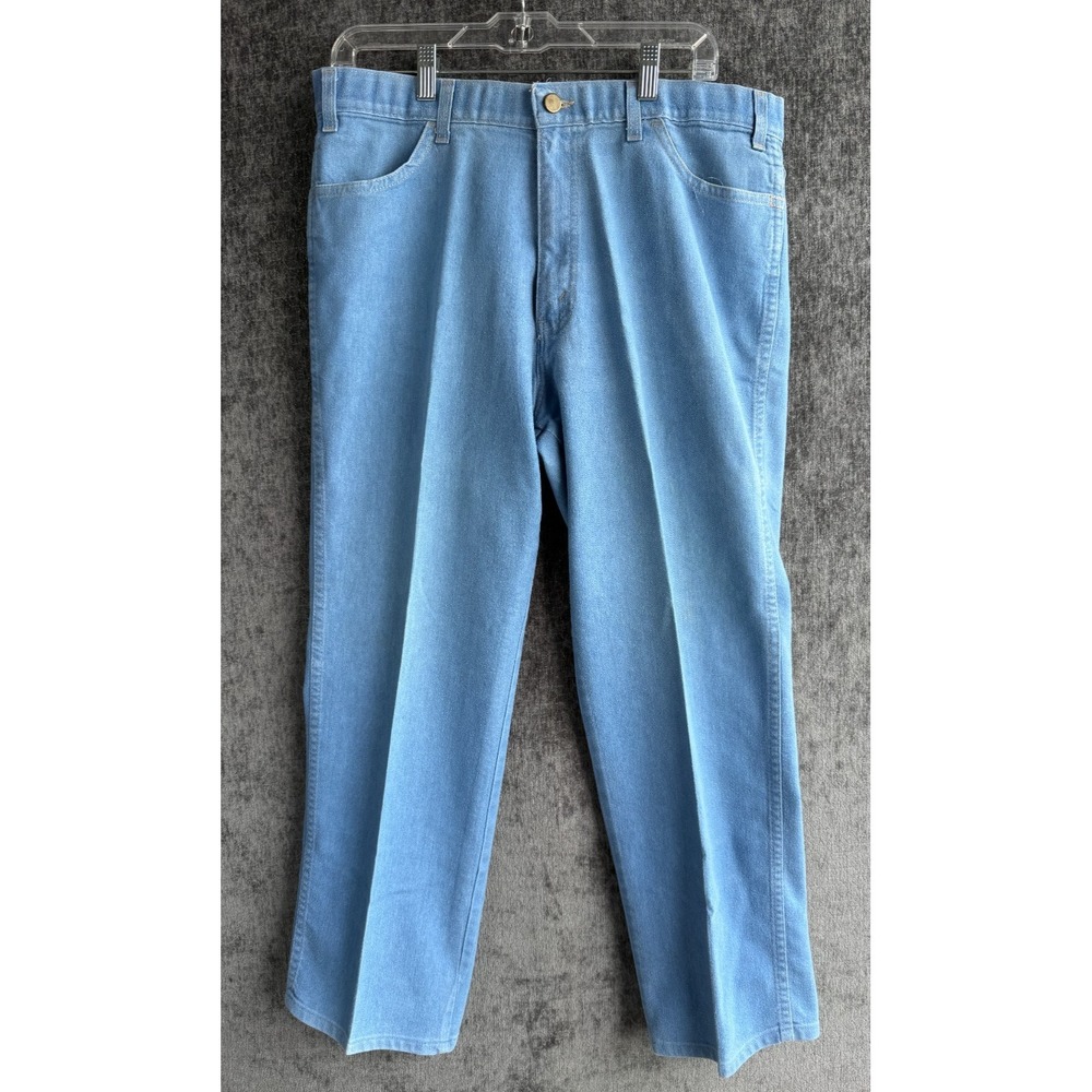 VTG Towncraft Denim Pants 38 x 29 Light Blue High Rise Made In USA Casual Trouse
